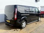 Ford Transit Custom 2.0 TDCI 155PK L2H1 Dubbele Cabine Dubbe, Auto's, Voorwielaandrijving, Gebruikt, 4 cilinders, Zwart