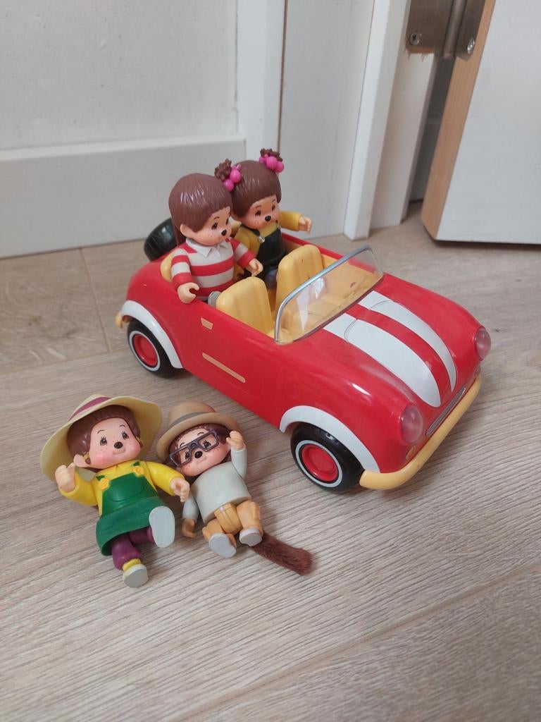 Monchichi auto + accessoires, Kinderen en Baby's, Ophalen