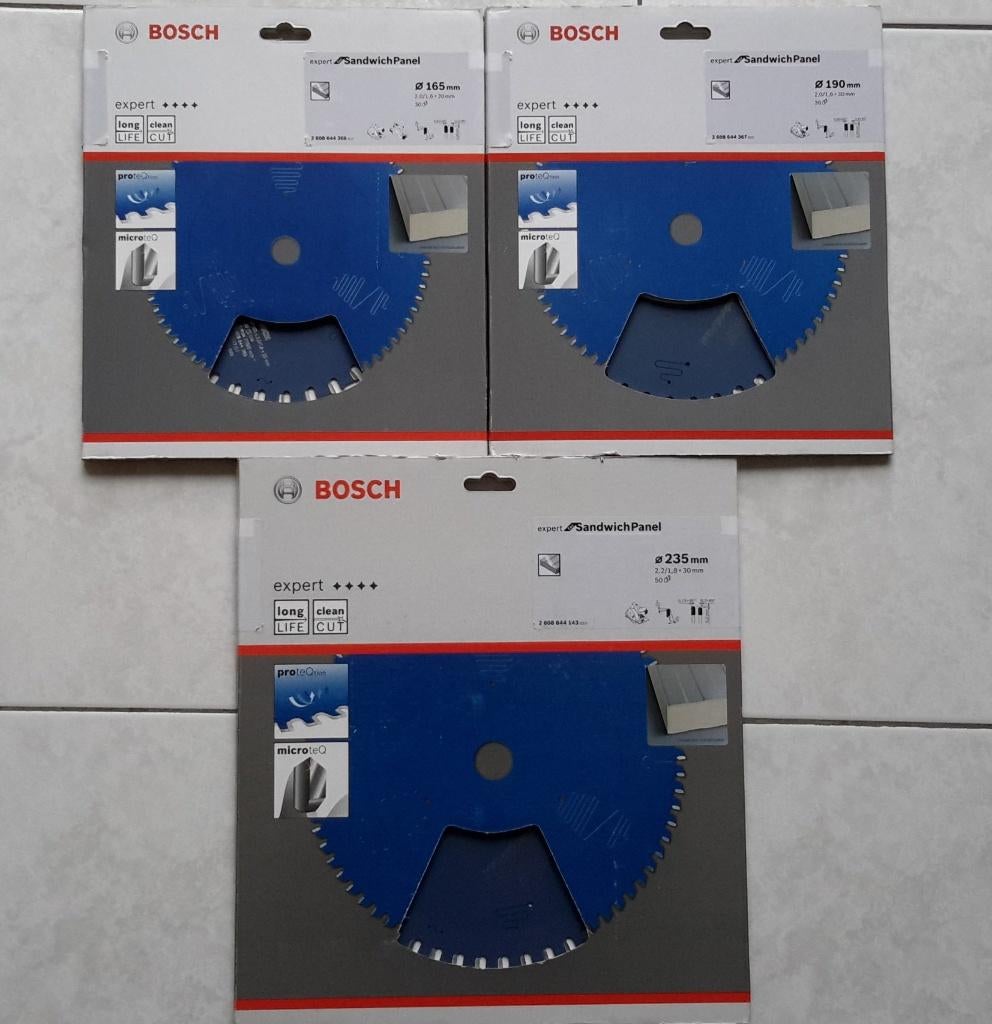 3 x zaagblad voor sandwich panelen ( NIEUW ), Bricolage & Construction, Outillage | Autres Machines, Neuf, Enlèvement ou Envoi