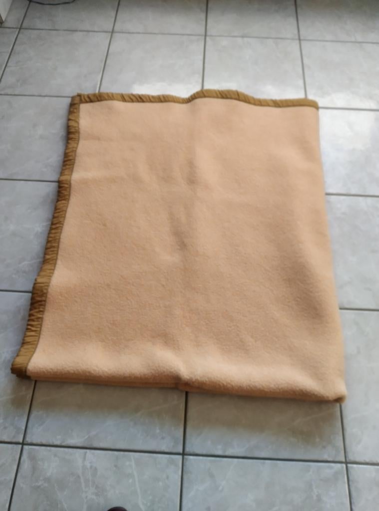 Good night tweepersoonsdeken, Huis en Inrichting, Gebruikt, Bruin, Tweepersoons, Ophalen of Verzenden