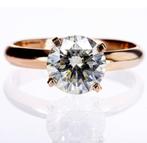 Exclusieve diamanten ring 2,53ct - 14k Rosé goud, Nieuw, Ophalen of Verzenden, 17 tot 18, Met edelsteen