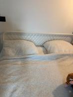 Wit ijzeren bed 160x200 cm, Huis en Inrichting, Ophalen, Wit, Tweepersoons, Zo goed als nieuw