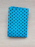 Katoen blauw met zwarte bollen, Hobby & Loisirs créatifs, Tissus & Chiffons, Enlèvement ou Envoi, Neuf, Bleu, Coton