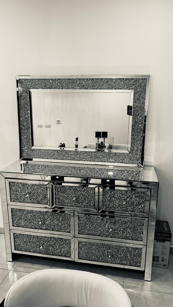 Dressoir + spiegel, Huis en Inrichting, Kasten | Dressoirs, Ophalen of Verzenden, Zo goed als nieuw