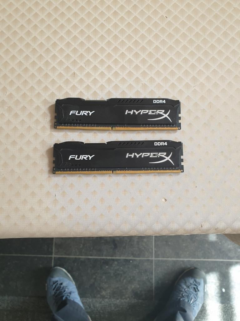 Fury hyper x ram 8gb kit, Computers en Software, RAM geheugen, Ophalen, Gebruikt, DDR4, Desktop