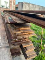 Rond 30 m2 ruw padouk planken 320€ ideal voor dierenstal, Ophalen, Zo goed als nieuw, Planken, Hardhout