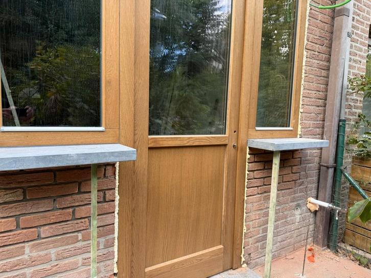 Porte en bois - chêne, Bricolage & Construction, Vitres, Châssis & Fenêtres, Neuf, Autres types, 160 cm ou plus, 80 à 120 cm, Double vitrage