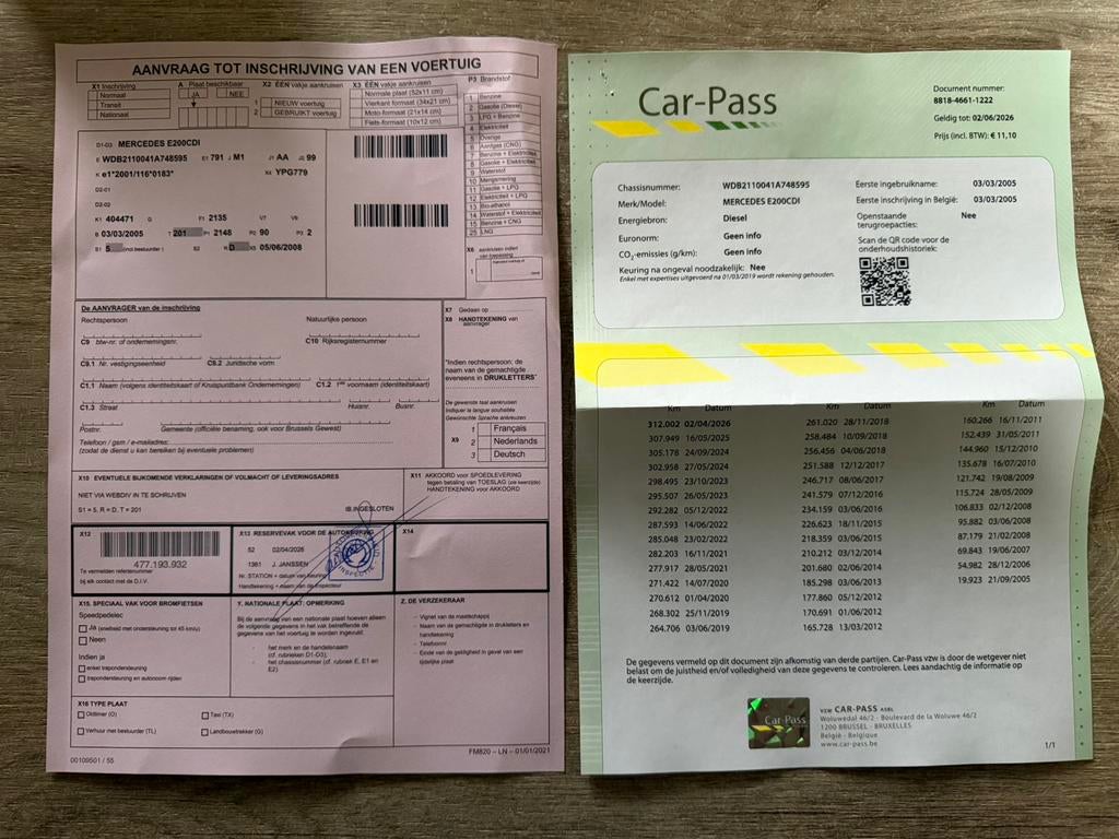 Mercedes E200 CDI W211 Automaat/1ste Eigenaar/Euro 4/GEKEURD, Automaat, Parkeersensor, https://public.car-pass.be/vhr/e3cf797e-0773-4967-9e7c-05be751efe60