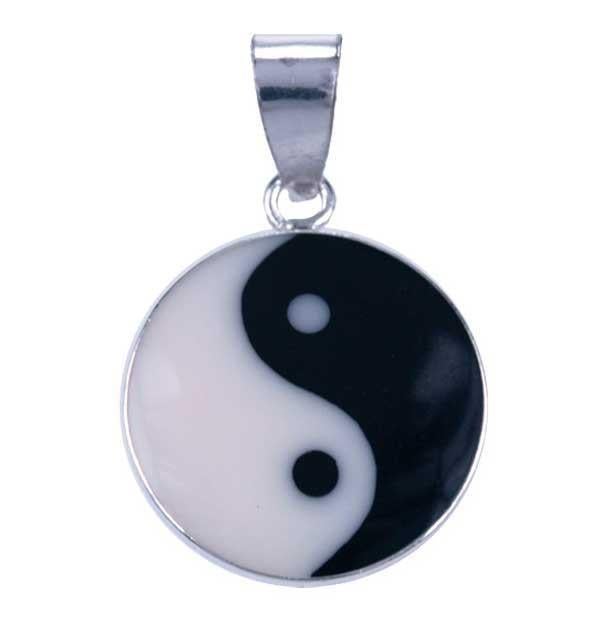 Yin Yang hangertje van zilver, Ophalen of Verzenden, Nieuw, Zwart, Zilver