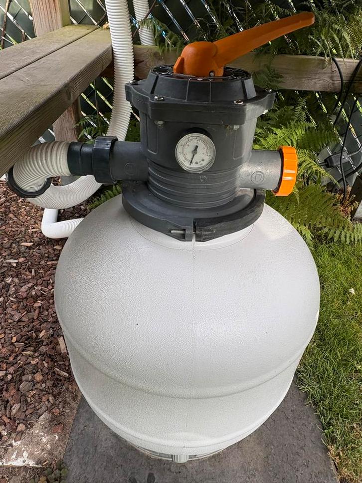 Bestway Flowclear zandfilterpomp 6,8 m&sup3;/h, Jardin & Terrasse, Accessoires de piscine, Utilisé, Pompe, Enlèvement