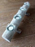 Theelichtjeshouder, Crème, Ophalen of Verzenden, Zo goed als nieuw, Kaars