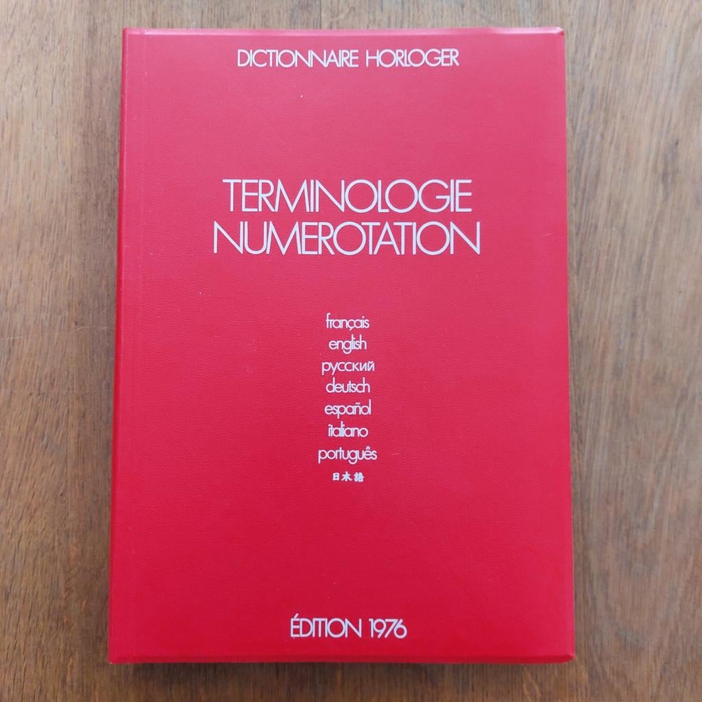 HORLOGE - WOORDENBOEK VOOF ONDERDELEN  - 1976  - NIEUW, Overige uitgevers, Nieuw, Ebauches SA, Ophalen of Verzenden