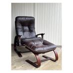 Vintage relax fauteuil met ottoman | Panther Chair, Westnofa, Enlèvement ou Envoi
