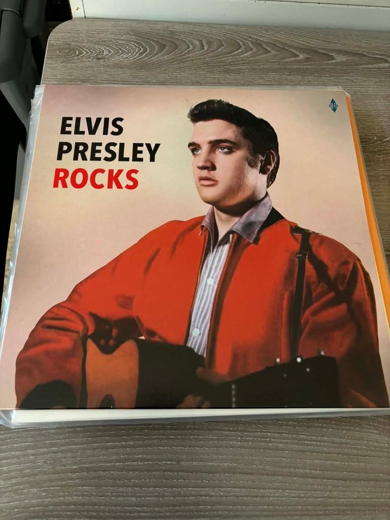 Elvis lp, Elvis presley rocks, van het vinyl lovers label,, Ophalen of Verzenden, Rock-'n-Roll, 12 inch, Inclusief binnenhoes