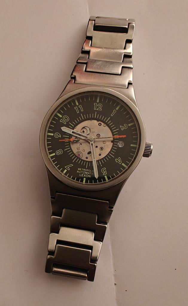 Montre automatique Lexon Seiko, Bijoux, Sacs & Beauté, Montres | Anciennes | Antiquités, Enlèvement ou Envoi, Acier, Seiko