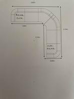 Hoeksalon, Huis en Inrichting, Ophalen, Zo goed als nieuw, Leer