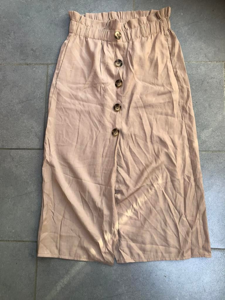 Beige bruine lange rok - maat S, Vêtements | Femmes, Jupes, Enlèvement ou Envoi, Comme neuf, Sous le genou, Taille 36 (S)