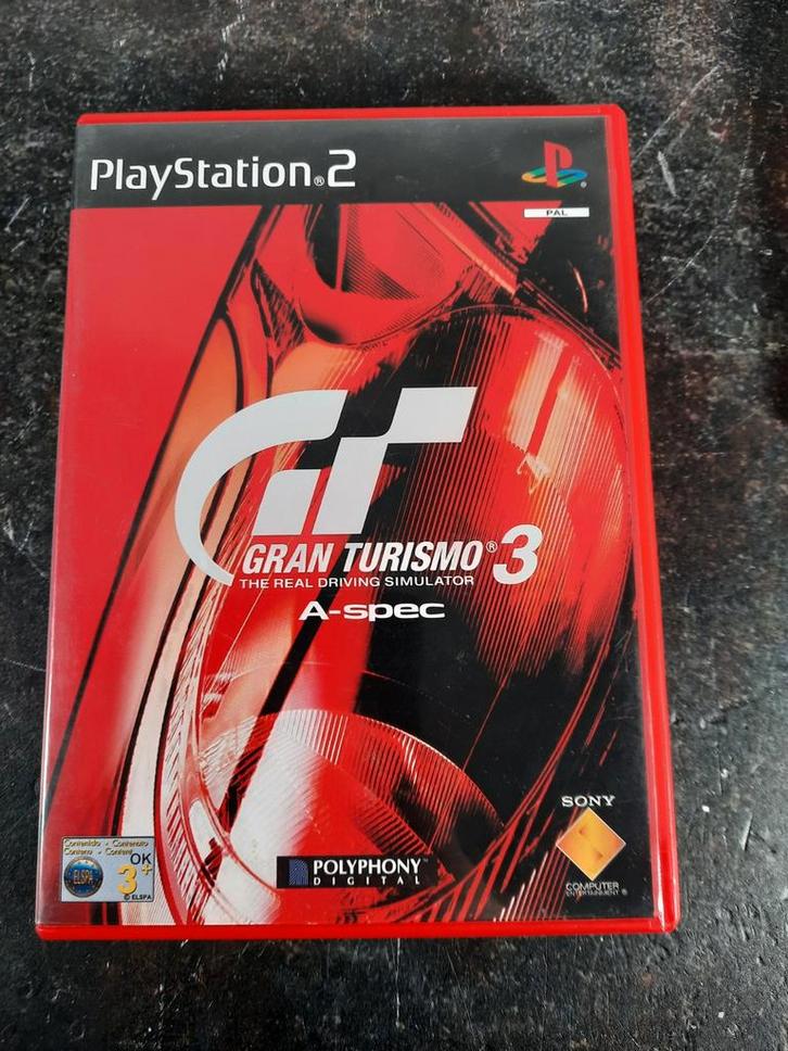 Ps2: Gran Turismo 3 (rood doosje editie), Games en Spelcomputers, Games | Sony PlayStation 2, Zo goed als nieuw, Racen en Vliegen