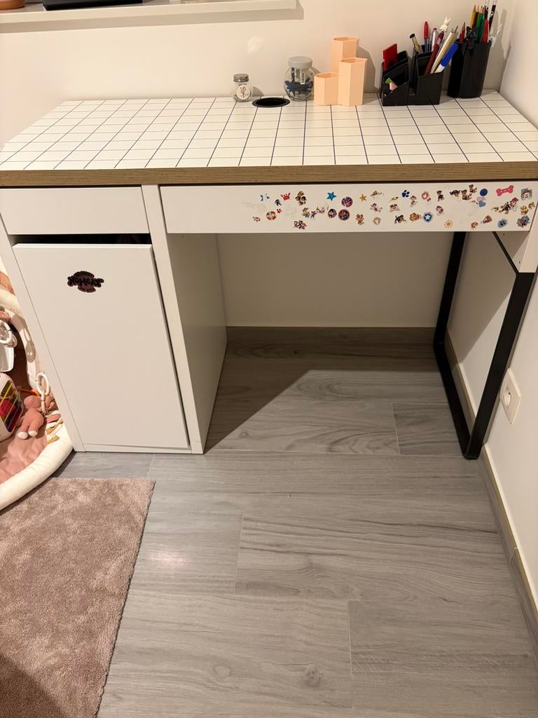 Bureau enfant ikea + chaise, Maison & Meubles, Enlèvement, Utilisé, IKEA, Bureau enfant