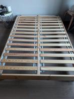 Houten bedframe met houten lattenbodem (140cm x 200 cm), Enlèvement, 200 cm