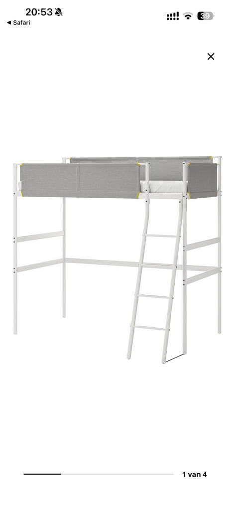 Hoogslaper van IKEA (vitval), Ophalen, Gebruikt, Hoogslaper