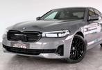 BMW 5 Serie 518 M-PACK STYLE-1ERPRO-COCKPIT-CUIR-CAM-CARPLAY, Cuir, Argent ou Gris, Entreprise, Automatique