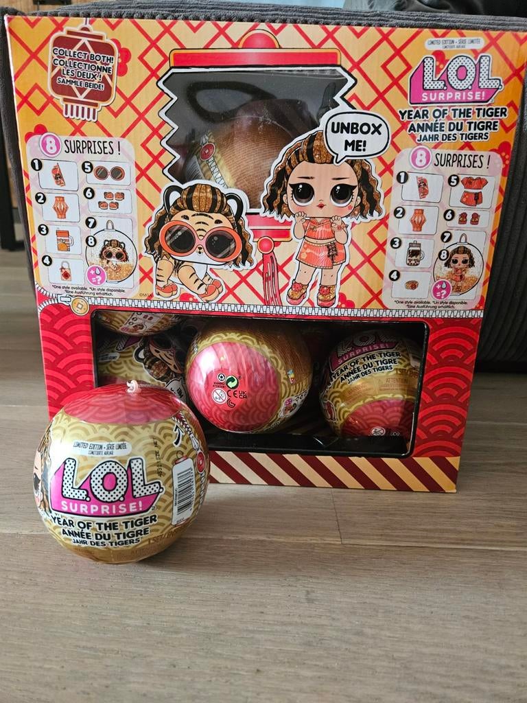 Partij koningsdag L.O.L ballen 420st in display 9,5cm doorsn, Ophalen, Nieuw