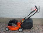 Benzine grasmaaier Oleo Mac tot 800 vierkante meter., Tuin en Terras, Grasmaaiers, Ophalen, Oleo mac, Zo goed als nieuw, Opvangbak
