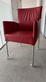 Kuipstoelen in rood leder van Joli, Huis en Inrichting, Ophalen, Zo goed als nieuw
