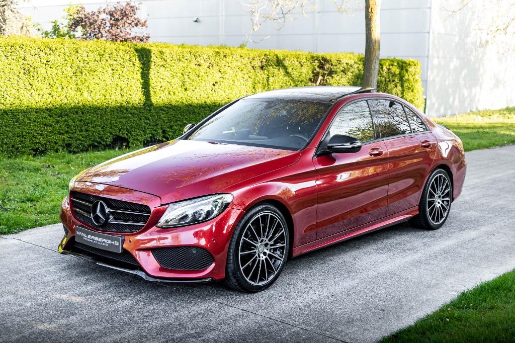 Mercedes C180 AMG Berline * Burmester * Pano * Camera * Navi, Auto's, Automaat, Achterwielaandrijving, 4 cilinders, Bedrijf