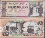 Guyana 20 Dollars, Postzegels en Munten, Ophalen of Verzenden, Zuid-Amerika, Los biljet