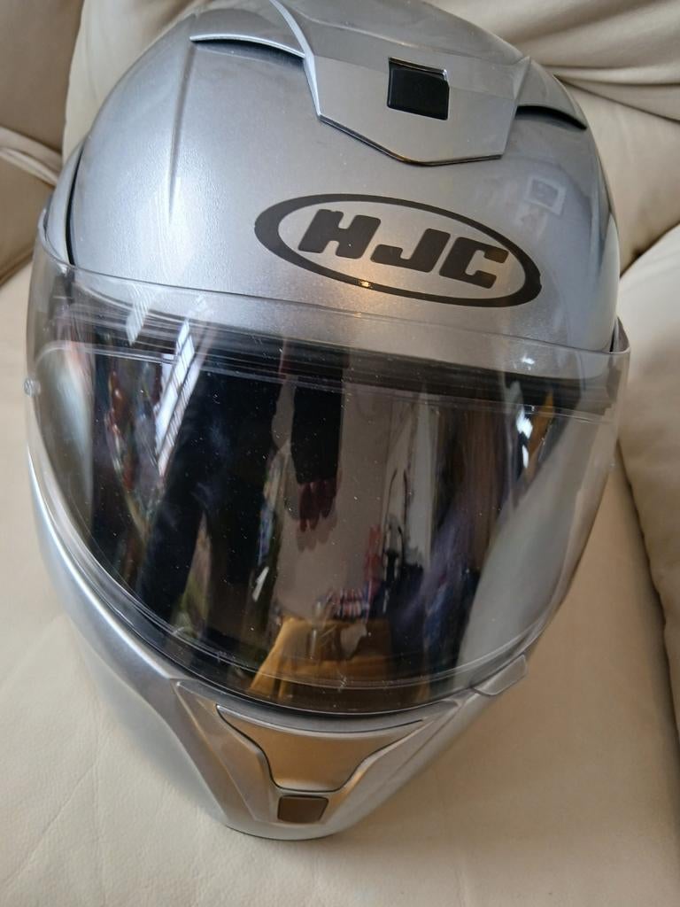 NIEUWE MODULAIRE HELM MAAT” L” KLEUR GRIJS PRIJS 100 EUR, Motoren, Kleding | Motorhelmen, Ophalen, L
