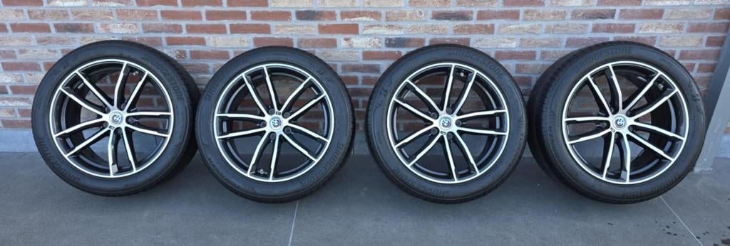 Originele BMW Wielset Styling 662 M Bicolor, Auto-onderdelen, Banden en Velgen, Banden en Velgen, Zomerbanden, 18 inch, 245 mm
