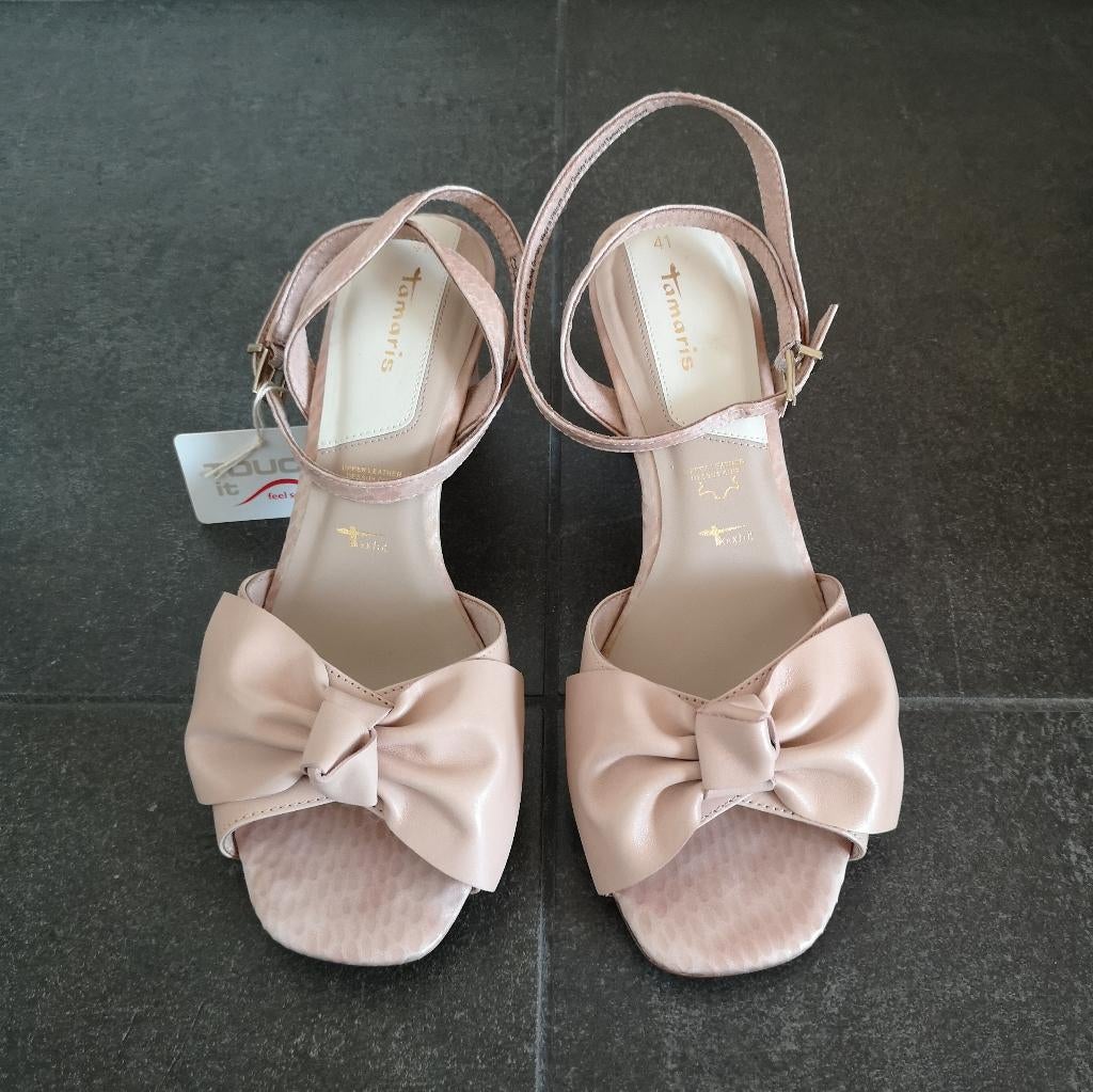 Escarpins à bout ouvert de Tamaris, Tamaris, Rose, Escarpins, Comme neuf