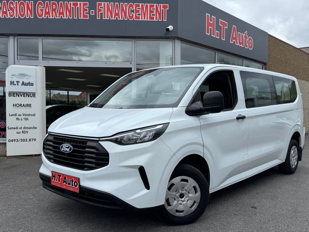 Ford Transit Custom 2.0 TDCi L2H1/9 stoel// Nieuw model, Auto's, Ford, Voorwielaandrijving, 1995 cc, 4 cilinders, Wit