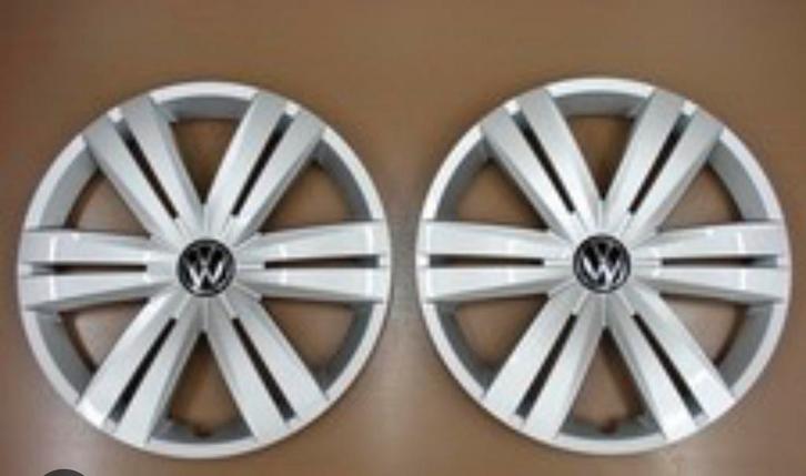 2 originele VW Touran Caddy Passat 16" wieldoppen, Auto diversen, Wieldoppen, Zo goed als nieuw, Ophalen of Verzenden