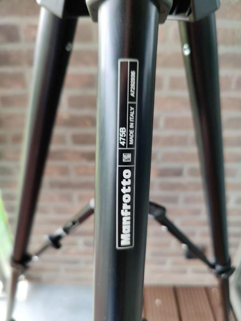Manfrotto 475B Pro Geared Tripod – als nieuw, Ophalen of Verzenden, Zo goed als nieuw, 175 cm of meer, Driepoot