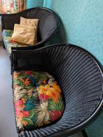 Rotan set met ronde tafel, Tuin en Terras, Ophalen, Rotan