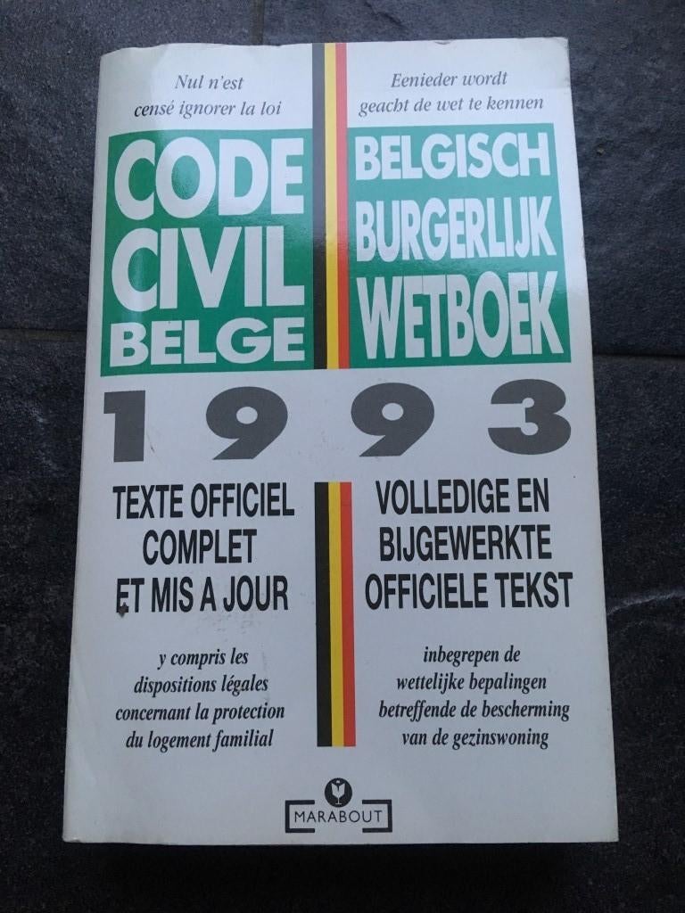 Burgerlijk wetboek bijgewerkt tot 1993 - P Galand, Livres, Livres d'étude & Cours, Enlèvement ou Envoi