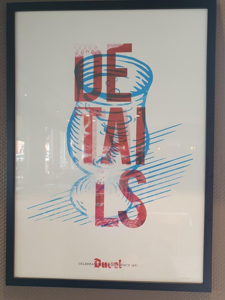 Duvel affiche, Antiek en Kunst, Ophalen