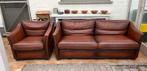 Bruin leder salon, Enlèvement, Utilisé, Cuir, Trois personnes