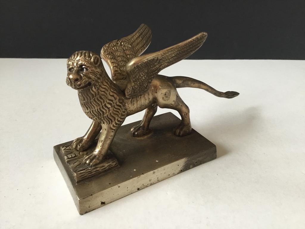 Gevleugelde leeuw Venetie St Marcus, Antiek en Kunst, Antiek | Brons en Koper, Brons, Ophalen of Verzenden