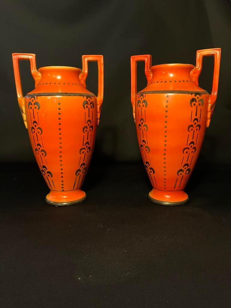 Set Charles Catteau nr822 / Boch frères art Deco vazen!, Antiek en Kunst, Antiek | Vazen, Ophalen of Verzenden