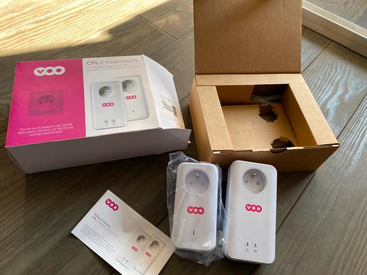 Kit d’adaptateurs CPL de la marque VOO, Computers en Software, WiFi-versterkers, Ophalen of Verzenden