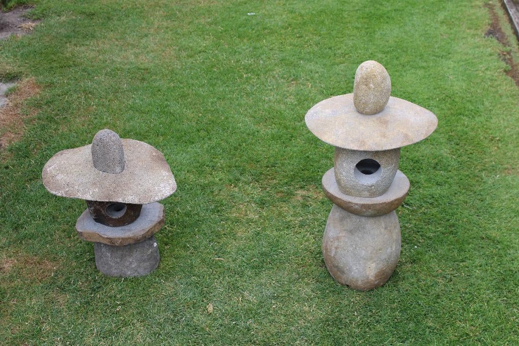 lanterne japonaise ,pagode ,temple en pierre , H 75 cm, Enlèvement, Neuf, Bord de l'étang