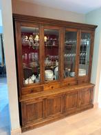 Vitrine kast - koloniaal - massief teak hout, Huis en Inrichting, Ophalen, Zo goed als nieuw
