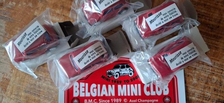 MINI AUSTIN Cooper Mk1 Red Belgian chocolate MEURISSE Neuve, Hobby en Vrije tijd, Modelauto's | Overige schalen, Nieuw, Auto, Ophalen of Verzenden