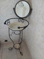 smeedijzeren lampetstel, wastafelstandaard, Huis en Inrichting, Badkamer | Badkamermeubels, Ophalen
