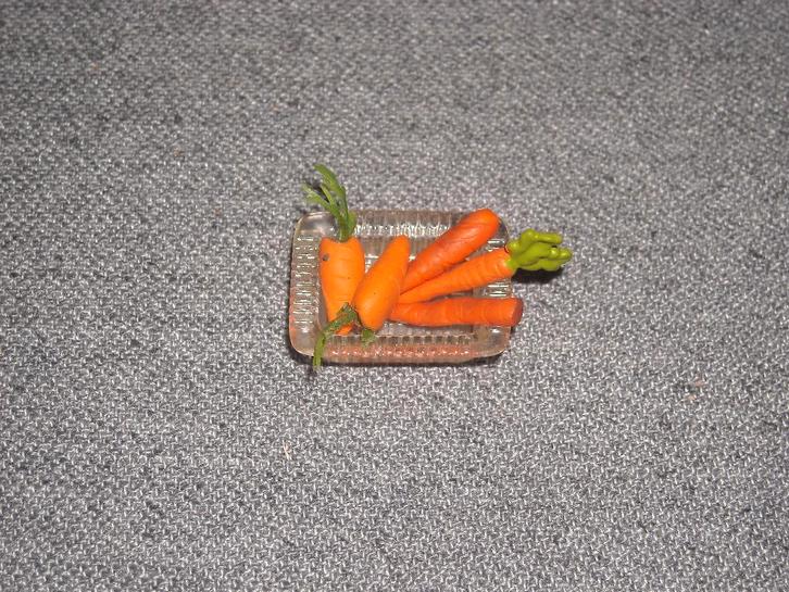 Schaal met wortelen, Verzamelen, Poppenhuizen en Toebehoren, Gebruikt, Ophalen of Verzenden