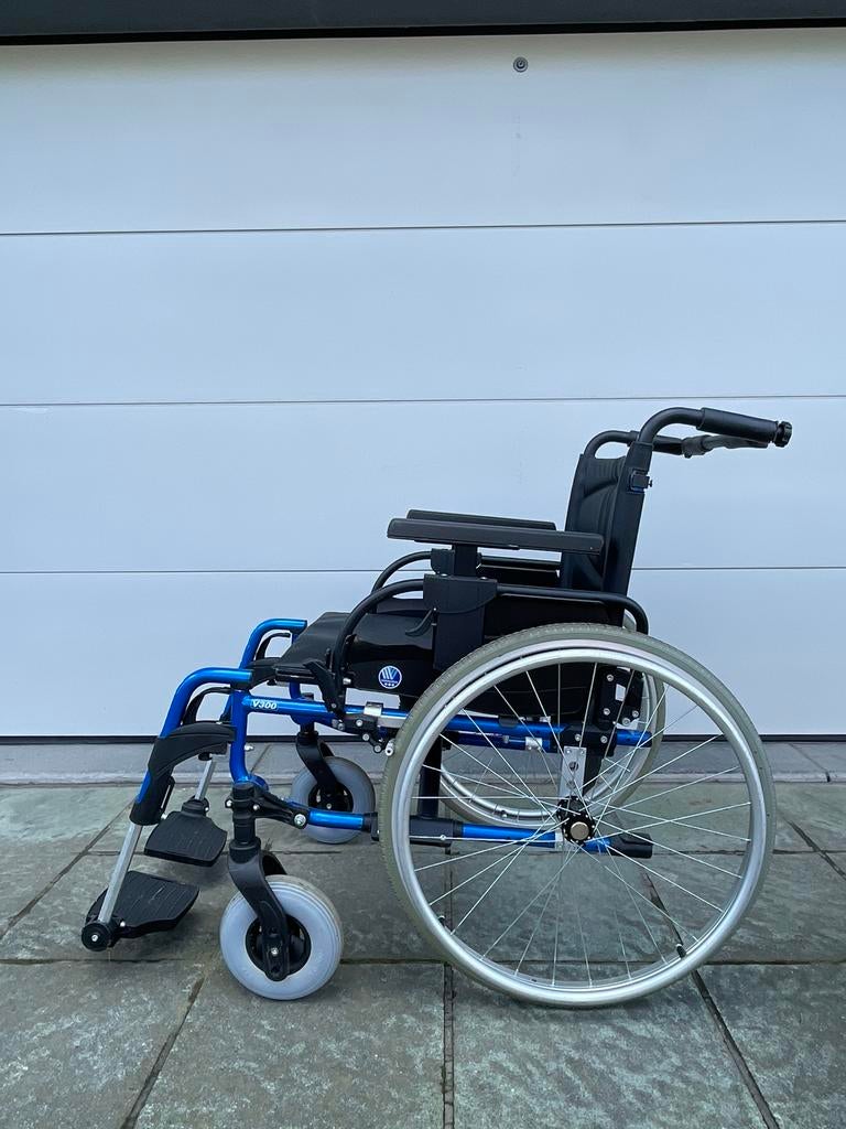 Vermeiren V 300 opvouwbare rolstoel nieuwstaat, Ophalen of Verzenden, Inklapbaar, Zo goed als nieuw, Handbewogen rolstoel